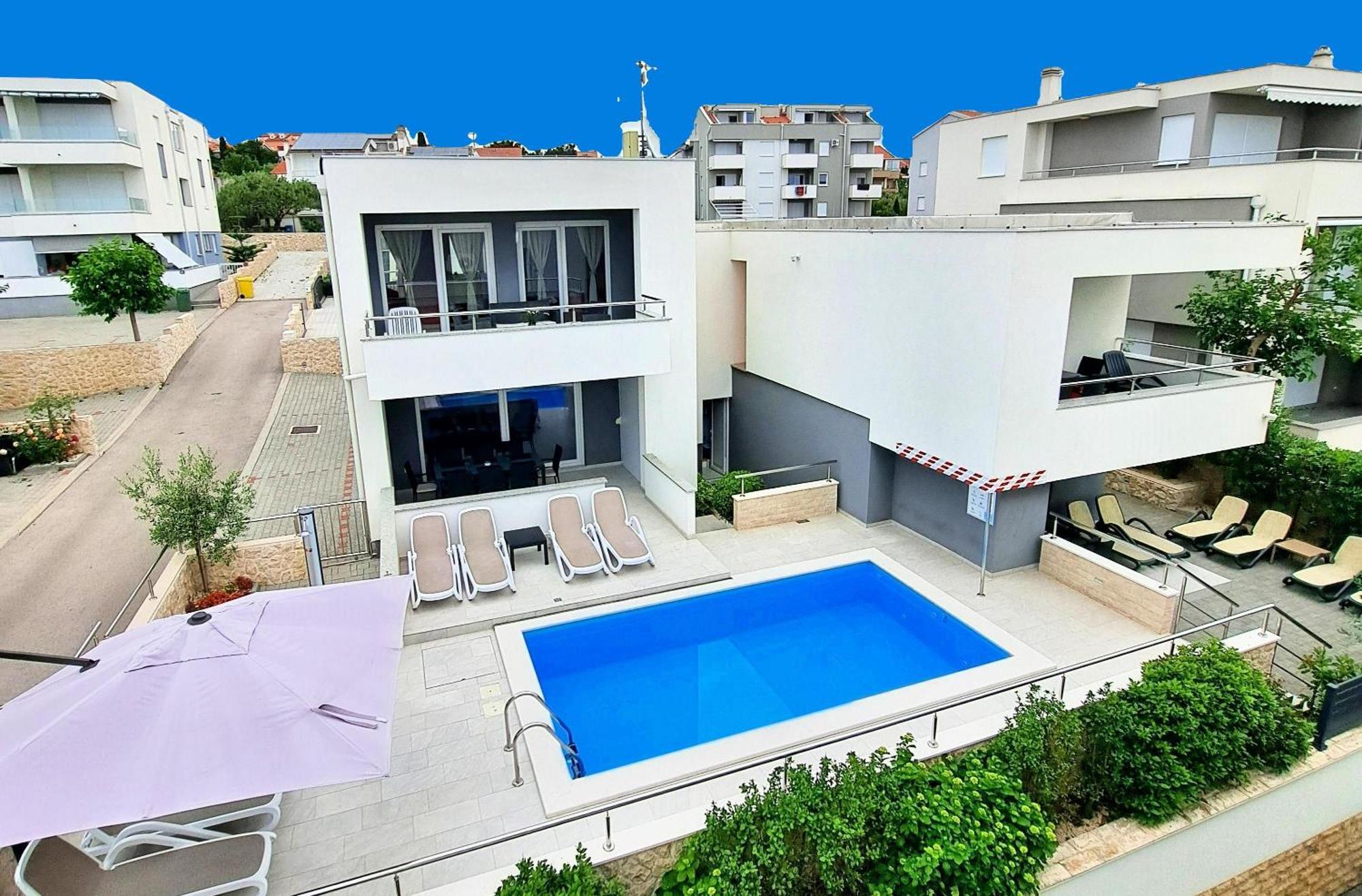 Villa Lumada Pool Apartments Novalja Bagian luar foto